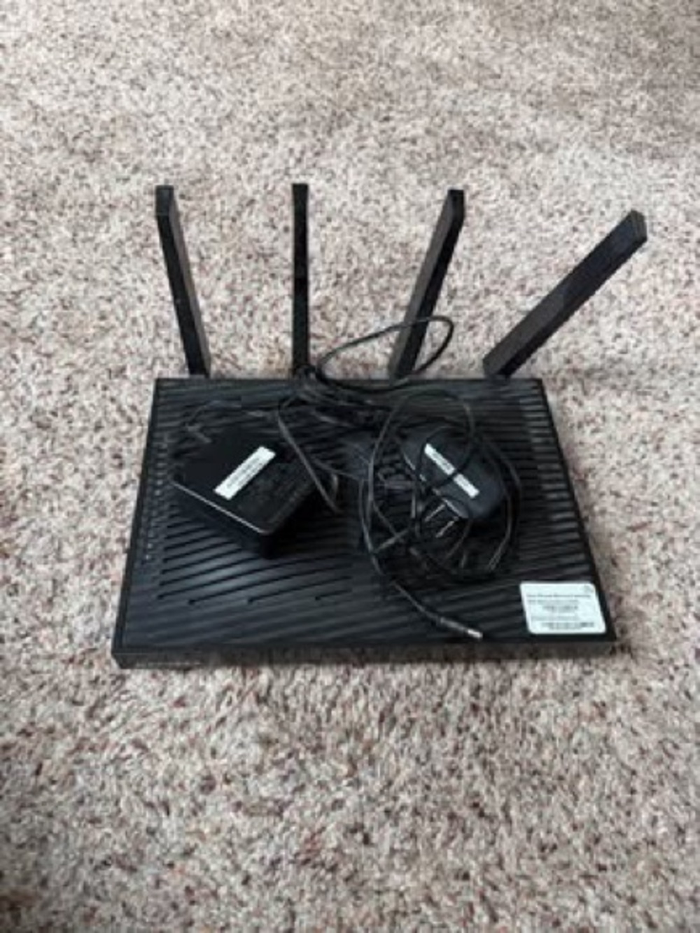 Black 4-Antenna Wireless Router - High-Performance Home Networking